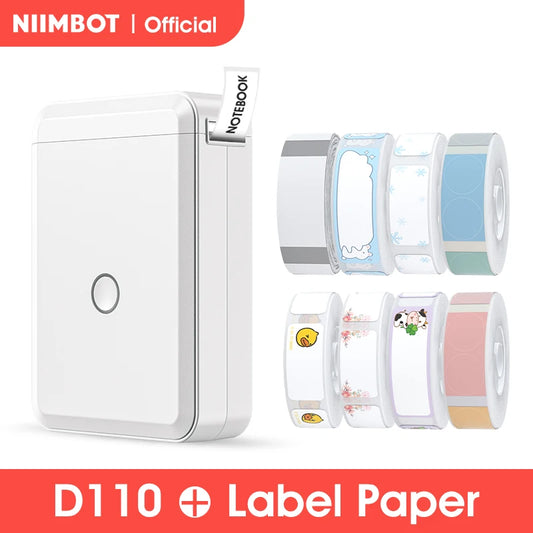 Niimbot D110 D11 D101 Smart Tragbare Etikettendrucker Mini Tasche Thermische Aufkleber Maker Selbst-klebe Label Drucker Für Büro hause