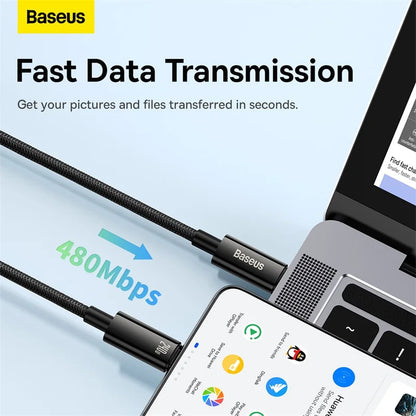 Baseus 240W USB C Cable Power Wire PD3.1 for MacBook Samsung iPhone 15 USB C to USB C PD Cable 48V5A Fast Charging Type C Cable